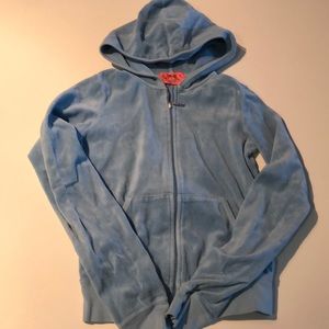 Juicy Velour Track suit top size xs / P light blue